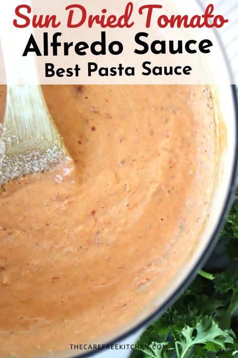 Sundried Tomato Pasta Sauce, Sun Dried Tomato Alfredo, Tomato Alfredo Sauce, Best Pasta Sauce, Make Sun Dried Tomatoes, Pasta Sauce Recipes Tomato, Alfredo Sauce Recipe Homemade, Pasta With Alfredo Sauce, Sun Dried Tomato Sauce