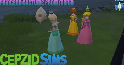 Simsworkshop: Princess Costume From Mario by cepzid • Sims 4 Downloads Mario Costume, Peach Mario, Sims 4 Downloads, Princess Costume, Sims 4 Clothing, Sims 4 Cc, Sims 4 Custom Content, Custom Content, Sims Resource