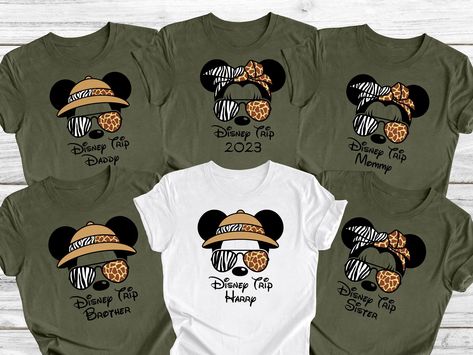 Custom Animal Kingdom Safari Shirt Disney Trip Safari Shirt - Etsy Animal Kingdom Outfit, Disney Family Outfits, Animal Kingdom Safari, Family Disney Shirts Matching, Custom Disney Shirts, Matching Family Shirt, Disney Family Vacation Shirts, Animal Kingdom Shirts, Disney Vacation Shirts