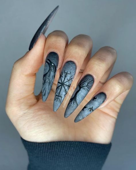 Spring Nails Dip, Nails Goth, Nails Kids, Nails Inspiration Spring, Spring Nails Ideas, Holloween Nails, Witch Nails, Nails Dip, Witchy Nails