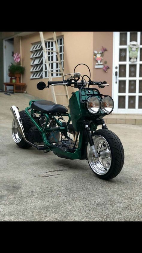 Custom Honda Ruckus, Honda Zoomer, Honda Scooters, Custom Moped, Honda Super Cub, Scooter Custom, Honda Ruckus, Mod Scooter, Moto Scooter