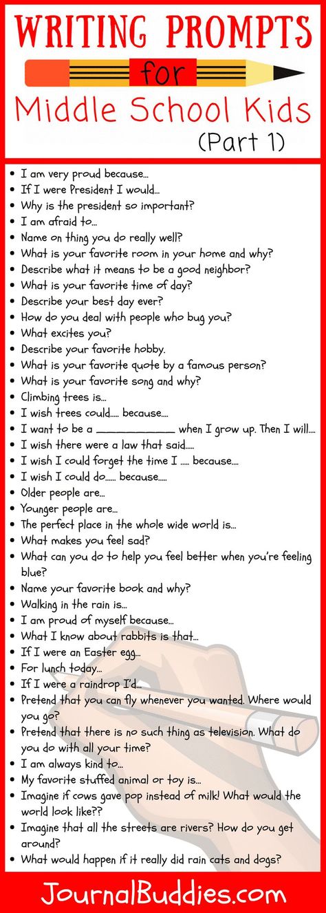 Journaling can help students clarify their thoughts and feelings, reduce stress, and solve problems more effectively - perfect for middle school students! Writing Prompts For Middle School, Middle School Writing Prompts, Journal Prompts For Kids, Homeschool Middle School, Journal Topics, Middle School Activities, Art Journal Prompts, Writing Prompts For Kids, Middle School Writing