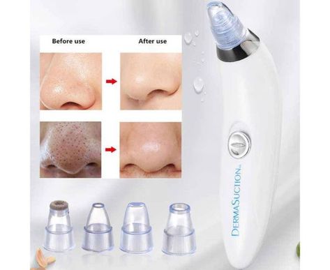 Blackhead Removal Machine Derma Suction 4 in 1 Black Head Remover Machine – Acne Pore Cleaner Vacuum Suction Tool Blackhead Removal On Nose Sucking Machine(Free Delivery) https://www.trader.com.pk/listing/blackhead-removal-machine-derma-suction-4-in-1-black-head-remover-machine-acne-pore-cleaner-vacuum-suction-tool-blackhead-removal-on-nose-sucking-machinefree-delivery/ Acne Holes, Face Cleaner, Pore Vacuum, Suction Machine, Acne Removal, Clean Pores, Remove Acne, Vacuum Suction, New Skin