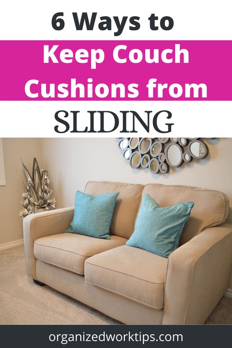 The couch cushion is sliding and needs to be put in place Couch Cushions Slipping, Chase Couch, Couch Organizer, Long Couch, Couch Seats, Rubber Mats, Dog Couch, Couch Cushion Covers, Diy Couch