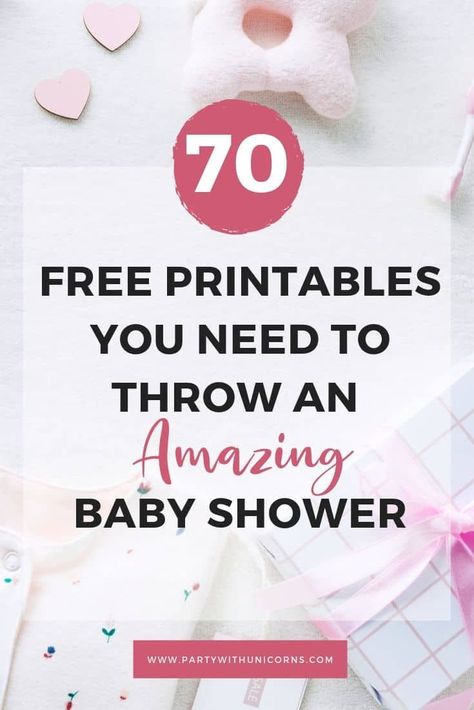 70 Free Baby Shower Printables - Party with Unicorns | Printable Planner For School By  Leeanna Santoyo Baby Shower Templates Free, Baby Shower Party Planning, Baby Shower Planner, Free Baby Shower Invitations, Baby Shower Checklist, Planning A Baby Shower, Baby Wishes, Wishes For Baby Cards, Free Baby Shower