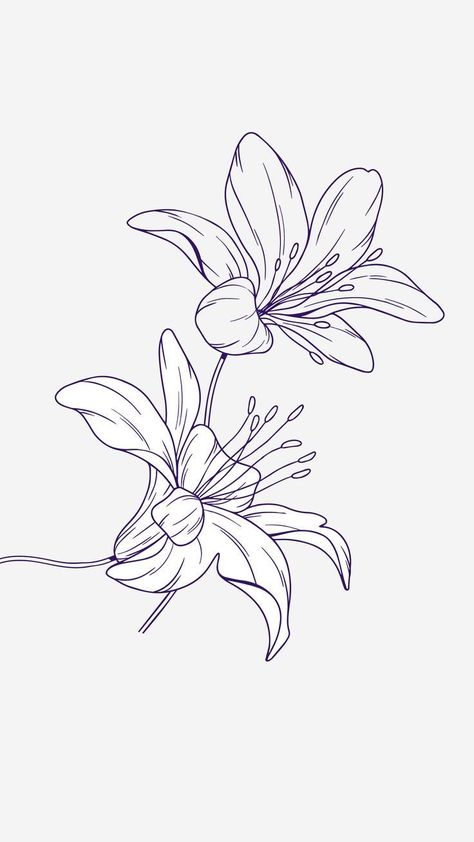 Floral Tattoo Design, Line Art Tattoos, Subtle Tattoos, Dream Tattoos, Little Tattoos, Dope Tattoos, Art Tattoos, Simplistic Tattoos, Mini Tattoos