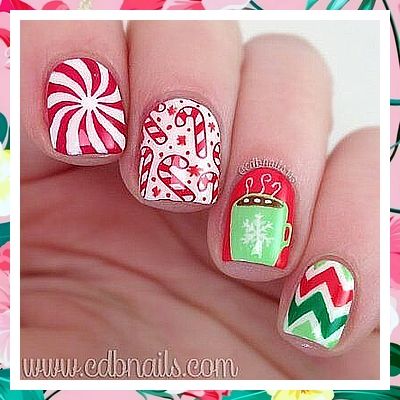 Christmas Nail Art Designs - Get it while it is still available - So act right now! Click to visit! 25 Nails, Themed Nail Art, Christmas Nail Designs Easy, Nail Art Stamping Plates, Christmas Nails Easy, Cute Christmas Nails, Manicure Tips, Christmas Nail Art Designs, Christmas Nails Acrylic