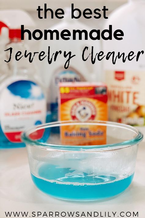 Best Homemade Jewelry Cleaner, How To Make Jewelry Cleaner, Sonic Jewelry Cleaner Solution Diy, Best Way To Clean My Diamond Ring, Cleaning Moissanite Ring, At Home Ring Cleaner, Diy Clean Jewelry At Home, Jewelry Cleaner Diy Diamond, Earring Cleaner Diy