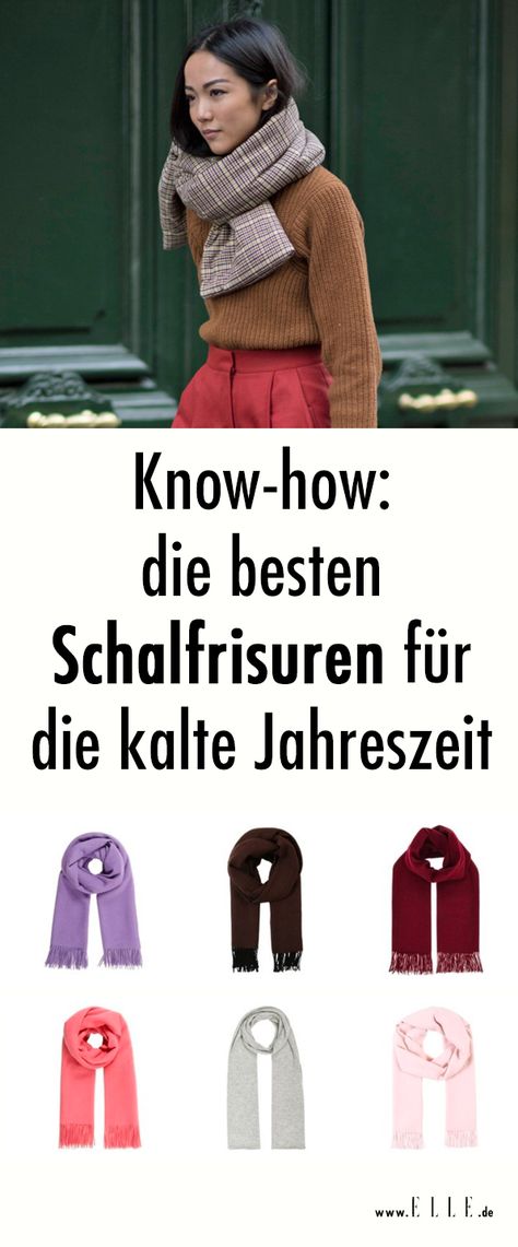 Langhaarige Frauen haben es nicht leicht: Im Sommer kleben die Haare im schweißnassen Nacken und im Winter verheddern sie sich im Schal. Eines ist also klar: Offene, lange Haare sind schwierig. Doch mit der richtigen Frisur nerven sie endlich nicht mehr. Und gerade jetzt im Schneewetter gibt es doch nicht Angenehmeres als einen kuscheligen Schal um den Hals. Scarf Ideas, Paris Mode, Headband Hairstyles, Outfit Inspirations, Spa, Blogger, Fashion Outfits, Hair Styles, How To Wear