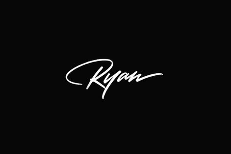 Sergey Shapiro - Ryan Band Fonts, Ryan Name, Ryan Tattoo, Brand Exploration, Calligraphy Artist, Typo Logo, Lettering Calligraphy, Signature Ideas, Logo Creation