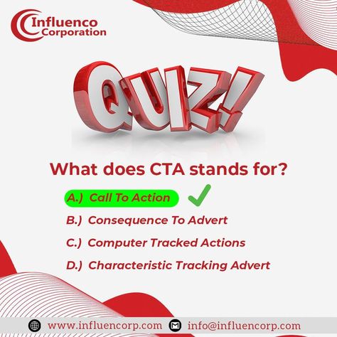 A 🗣call to action is is the part of your 📄content that invites readers 🧐 to take action. If you answered the quiz correctly✅ then congratulations🎉 Visit👉 "influencorp.com and 📤share the post with your mates🤝 🌐Visit - www.influencorp.com 📲Call on - +1-800-700-8582 #quiz #quizinstagram #quiztime #generalknowledge #quizzes #giveaway #knowledge #facts #trivia #fun #education #quiznight #repost #dailyquiz #instagram #questions #quizzing #bhfyp #puzzle #game #puzzles #today #influenco Couples Hidden Face Pics, Social Media Marketer, Digital Advertising Design, Instagram Questions, Quiz Design, Commercial Ads, Knowledge Facts, Website Services, Instagram Engagement