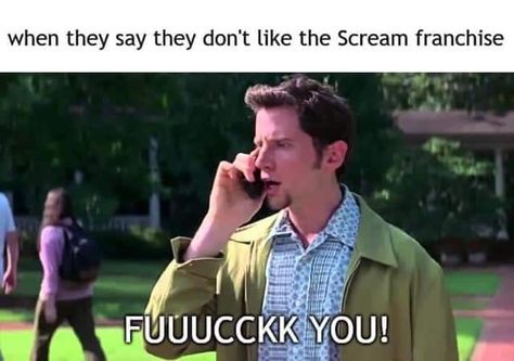 Randy Meeks Scream Icon, Funny Scream Movie Memes, Randy Scream, Scream Quotes, Scream Videos, Scream Series, Scream Characters, Scream 1996, Scream 1