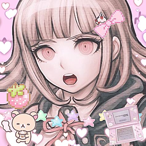 #cutecore #danganronpa #chiaki #aesthetic #kawaii #pfp Chiaki Aesthetic, Kawaii Pfp, Chiaki Nanami, Danganronpa, Follow For More, Hair, Anime, Pink, Kawaii