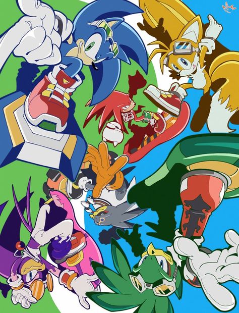 Biolizard on X: "The race to prove who s the best begins now! 🏁 " / X Sonic Free Riders, Sonic Riders, Scenecore Art, Shadow And Rouge, Sonic Funny, Blue Hedgehog, Sonic Franchise, Hedgehog Art, Sonic Fan Art