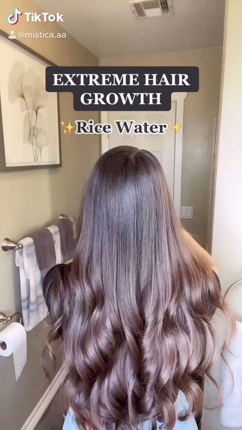 Extreme Hair Growth, Hair Growing Tips, Fesyen Rambut, Extreme Hair, Rice Water, Healthy Hair Tips, Diy Hair Care, Hair Remedies, Hair Growth Tips