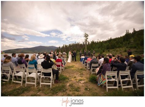 Austen and Brandee Anderson | Windy Point Ceremony-- Dillon, Colorado-- Taylor Jones Photography #weddingplanning #weddingceremony #outdoorwedding Dillon Colorado, Surprise Engagement Party, Campground Wedding, Once In A Blue Moon, Mountain Wedding Venues, Breckenridge Colorado, Colorado Wedding Venues, Wedding Shower Invitations, Destination Wedding Planner