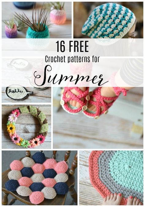 Don't lose your crojo (crochet mojo) this summer! Grab your hook and yarn and get inspired with these beautiful and fun summer crochet projects. Crochet Projects For Around The House, Spring Time Crochet Ideas, Crochet With Acrylic Yarn Free Pattern, Spring Crochet Ideas To Sell, Summer Crochet Gifts, Summer Crochet Patterns Free Easy, Easy Summer Crochet Projects, Summer Crochet Ideas To Sell, Spring Crochet Patterns Free