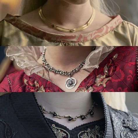 Stark Winterfell, Princess Rhaenyra, Game Of Thrones Outfits, Game Of Thrones Jewelry, Necklace Princess, Game Of Thrones Costumes, Jewels Diy, Medieval Aesthetic, Enchanted Jewelry