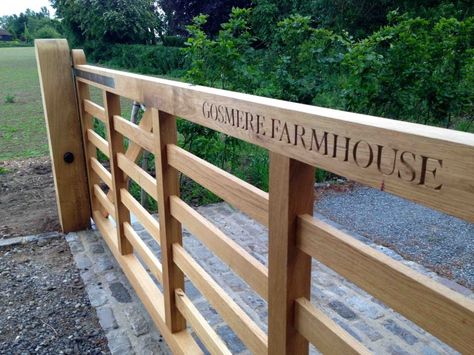 Farm Gates Entrance, Entrance Gates Driveway, Farm Entrance, Wooden Gates Driveway, Ranch Gates, Country Fences, Driveway Lighting, Driveway Entrance, Farm Gate