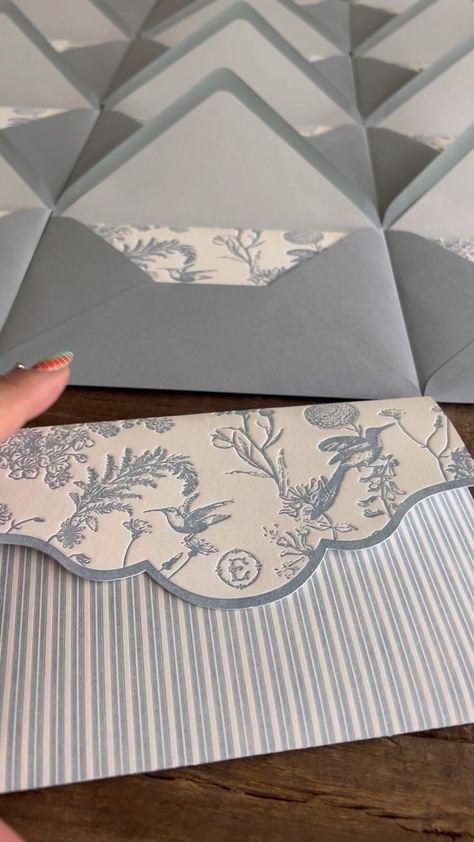 Summer hues with tons of texture for the best bride! #summerwedding #blue #frenchblue #invitation #lettepress #invitations #custom… | Instagram Wedding Invitation Unique Ideas, Minimalistic Bride, Wedding Invitation Unique, Grey Cake, Cricut Wedding Invitations, Invitation Letter, Best Bride, Cricut Wedding, Packaging Diy