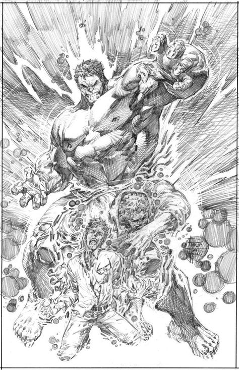 Hulk Transformation, Philip Tan, Comic Pencils, Hulk Art, Comic Book Art Style, Marvel Drawings, Hulk Smash, Comic Book Artwork, Hero World