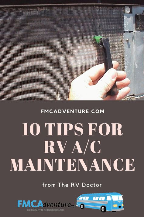 Rv Porches And Decks Diy, Camper Air Conditioner, Beach Trailer, Rv Diy, Motorhome Living, Air Conditioner Maintenance, Camper Maintenance, Rv Mods, Ac Cleaning