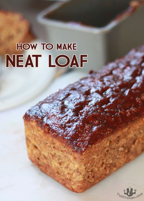 neatloaf Vegetarian Loaf, Vegan Meatloaf Recipe, Vegetarian Protein Recipes, Grain Dishes, Vegetarian Meatloaf, Meat Loaves, Vegan Loaf, Vegetarian Roast, Vegan Meatloaf