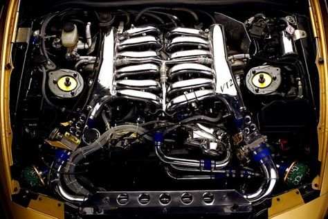 Top Secret Toyota Supra with a twin-turbo 1GZ-FE V12 Top Secret Supra, Luxury Car Garage, Jdm Engines, Luxury Lifestyle Aesthetic, V12 Engine, Luxury Car Interior, Engine Swap, Performance Engines, Engine Bay