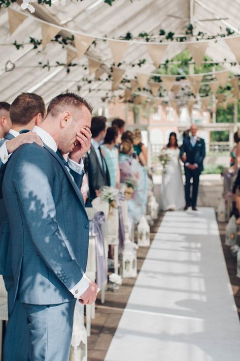 First Look Down The Aisle Wedding Photos, Abbeywood Estate Wedding, First Look Down The Aisle, Wedding Aisle Photos, Walking Down The Aisle Photos, English Garden Wedding, Wedding Portrait Poses, Wedding Picture Poses, Shot List