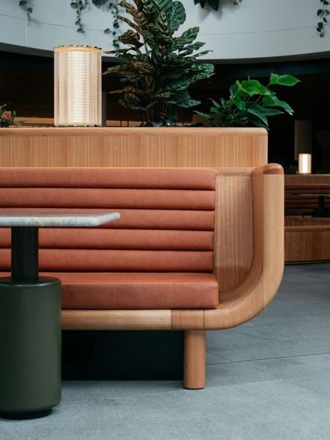 Tom Dixon comes to Quay Quarter Tower | IndesignLive Banquette Fireplace, Banquette Detail, Sofa Banquette, Seating Booth, Banquette Seating Restaurant, Restaurant Banquette, Window Seat Ideas, Interior Design Competition, Banquette Design