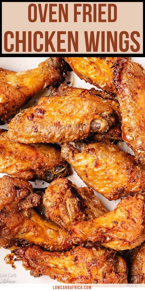 Over Fried Chicken Wings, Oven Fried Crispy Baked Chicken Wings, Making Wings At Home, Oven Baked Fried Chicken Wings, Air Fry Oven Chicken Wings, Crispy Oven Wings Recipe, Garlic Fried Chicken Wings, Baked Chicken Wings Oven Easy, Baked Chicken Wingettes Ovens