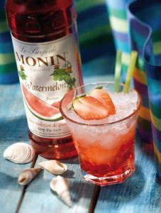 Monin Watermelon Recipes Bad Burger, Fig Smoothie, Fig Dessert, Fig Syrup, Watermelon Syrup, Monin Syrup, Drink Recipies, Soda Bar, Sweet Cups