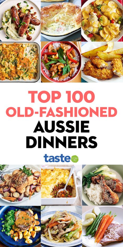 Take a walk down memory lane with one of these classic dishes from the past. They taste just as good as Nana used to make, too. #australia #australian #australianrecipes #oldfashionedrecipes #retrorecipes #classicrecipes #dinner #dinnerideas Aussie Dinner Recipes, Australian Food Recipes Dinners, Classic Australian Recipes, Australian Cuisine Recipes, Australian Meals Recipes, Australian Recipes Dinner, Australia Food Recipes, Easy Australian Food Recipes, Authentic Australian Recipes