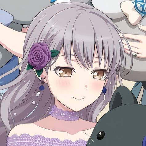 Yukina Minato Icon Roselia Bandori, Yukina Minato, Dream Icon, Man Party, Cat Box, Girl Bands, Project Sekai, Best Games, Danganronpa