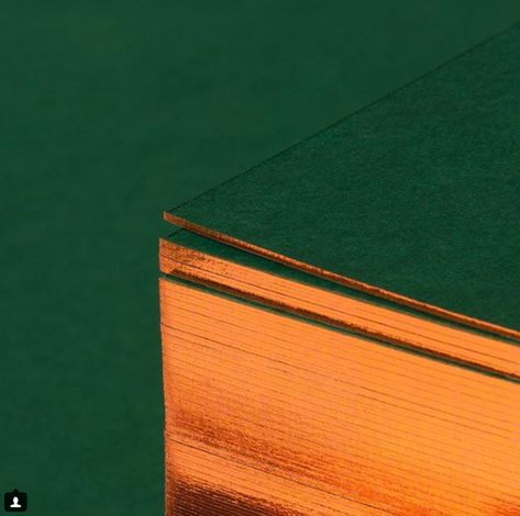 Edge foiling in copper. @foilcoltd 6814 on Forest @colorplan_papers Copper Branding, Copper Palette, Debossed Business Card, Graphic Designer Ideas, Materials Palette, Copper Foiling, Embossed Invitations, Colorplan Paper, Embossed Business Cards