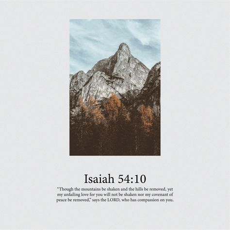 Isaiah 54, Taste And See, The Covenant, Christian Quotes, The Mountain, Jesus, Quotes, 10 Things, Pins