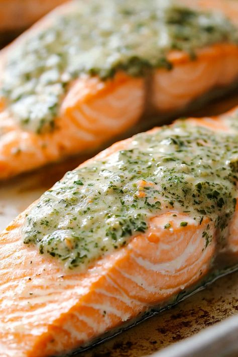 Indulge in the succulent flavors of a perfectly baked salmon with mayo. This dish combines tender salmon fillets with a creamy and flavorful mayo topping that will surely impress your taste buds. Whether you're hosting a dinner party or looking for a delicious weeknight meal, baked salmon with mayo is a versatile and satisfying option. The richness of the mayo complements the natural sweetness of the salmon, creating a harmonious blend of flavors that will leave you craving more. Toppings For Baked Salmon, Salmon Mayo Recipes Baked, Salmon With Mayo, Baked Salmon With Mayo, Salmon Marinade Recipes, Best Salmon Recipe, Salmon Marinade, Protein Baking, Dairy Free Alternatives