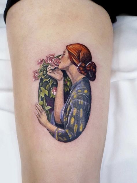 Waterhouse Tattoo, The Soul Of The Rose, Soul Of The Rose, John William Waterhouse, Color Tattoo, Zurich, The Rose, The Soul, Art Tattoo