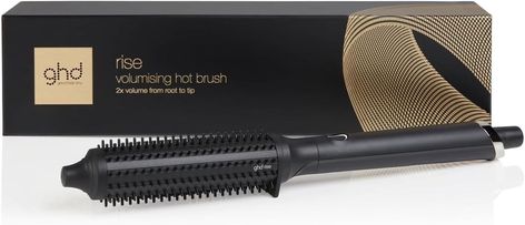 ghd Rise Volumising Hot Brush - 32 mm Barrel for Full-Length Body & Volume, Black : Amazon.co.uk: Beauty Ghd Rise, Bombshell Curls, Hot Brush, Heat Protectant, Hair Tools, Hot Air, Barrel, Beauty, Black