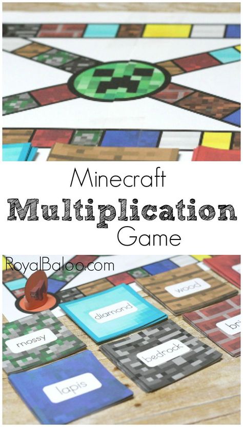 Minecraft Multiplication Game - Free printable multiplication game for practicing multiplication facts. Minecraft Multiplication, Multiplication Games Free, Multiplication Game, Teaching Multiplication, Multiplication Practice, Multiplication Games, Math Multiplication, Math Intervention, Unit Studies