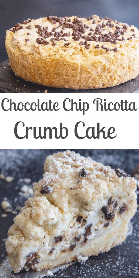 Easy Crumb Cake, Tiramisu Dessert, Ricotta Recipes, Ricotta Cake, Italian Cake, Crumb Cake, Think Food, Snack Cake, Food Cakes