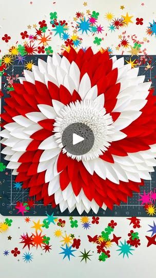 6.9K views · 12K reactions | Christmas décor is not complete without my giant Peppermint Paper Flowers ❤️🤍🌻

This project is such a good mindful-making session: it’s incredibly satisfying to put together, and the results are so eye-catching 🍭👄🍭

Comment PEPPERMINT or ❤️🤍 for the full tutorial and template links! Also, if you share a photo/video of your project using my templates and tag me, you will get a FREE template! Happy crafting! 🎉

X❤️X🤍,

Floriona
———

#paperflowertemplates #paperflowertutorial #diychristmas #paperflowers #paperflower #paperflowerbackdrop #paperflowerwall #papercraft #christmascrafts #kidscrafts #floresdepapel #fleursenpapier #diypapercrafts #paperart #papierblumen | Floriona Fleischer Paper Flower Template, Christmas Décor, Paper Flower Backdrop, Paper Flower Wall, Christmas D, Paper Flower Tutorial, Put Together, Paper Crafts Diy, Paper Flowers