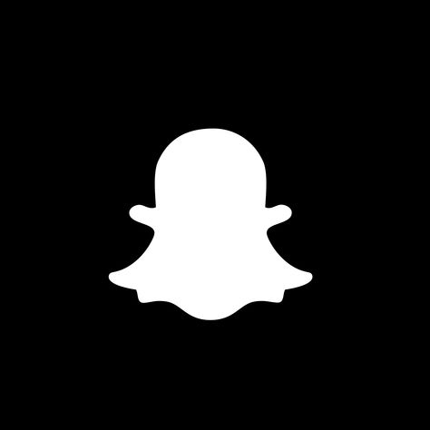 Dark Snapchat Icon, Black Icon Photos, Logo Snap Noir, Black And White App Icons Snapchat, Dark Iphone Icons, Colorful Logo Ideas, Black Snapchat, Snapchat App Icon, Snapchat App