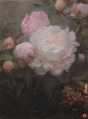 {{FASO-SAFE-WORKS-IMAGE-URL-S-ALT}} Peony Art, Peony Painting, Floral Oil Paintings, Oil Painting Flowers, Realism Art, Victorian Art, Old Paintings, Aesthetic Painting, Vintage Oil Painting