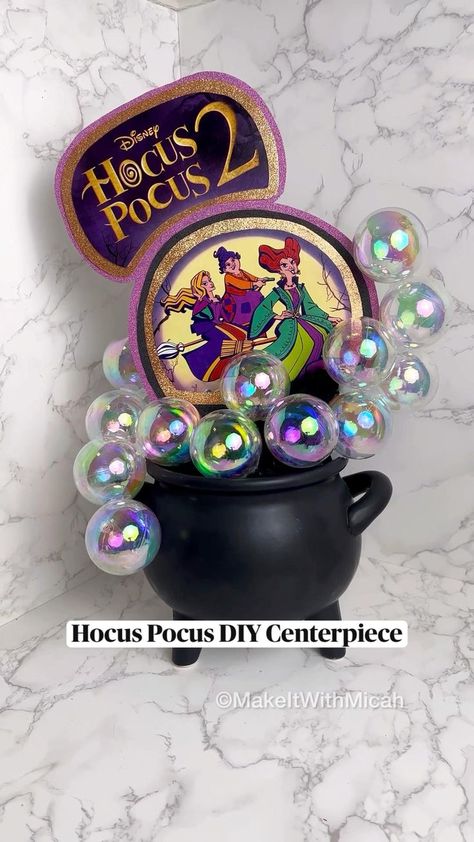 Diy Halloween Decorations Dollar Tree, Halloween Decorations Dollar Tree, Hocus Pocus Diy, Dollar Tree Halloween Decor, Hocus Pocus Party, Diy Centerpiece, Hallowen Ideas, Dollar Tree Halloween, Halloween Centerpiece