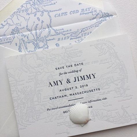 Sesame Letterpress on Instagram: "This is the time of the year that we start working on save the date designs for summer 2020 weddings. Here's one of my favorites from the summer 2019 weddings! • • • • • #letterpressinvitations #letterpress #weddinginspiration #weddinginvites #weddingplanning #custominvitations #savethedate #newenglandweddings #coastalwedding" Coastal Save The Date Ideas, Nautical Save The Date, Save The Date Ideas Destination Wedding, Coastal Save The Date, Letterpress Save The Date, Formal Save The Date, Sesame Letterpress, Beach Wedding Save The Date, Florida Keys Wedding