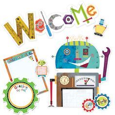 robot classroom theme | ... robots bulletin board pack more robots classroom google search Robot Classroom, Robot Decorations, Welcome Bulletin Boards, Robot Theme, Creative Teaching Press, Math Stem, Bulletin Board Sets, Classroom Decor Themes, Coding For Kids