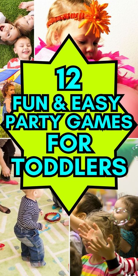 This is my collection of the best party games for toddlers to play at birthday parties, simple, fun, easy party games that can be played indoors or outdoors to entertain two and three year old kids at a toddler birthday party. Games that have few rules and are good for toddlers with short attention spans. These games ideas will keep toddlers entertained with fun activities at a party, classic games, traditional games, DIY games, how to play, rules, props needed, kids party planning 2024 Old School Party Games, Games For Two Year Olds, Toddler Birthday Party Games, Kids Party Games Indoor, Outdoor Diy Ideas, Party Games For Toddlers, Toddler Birthday Games, Boys Birthday Party Games, Best Party Games