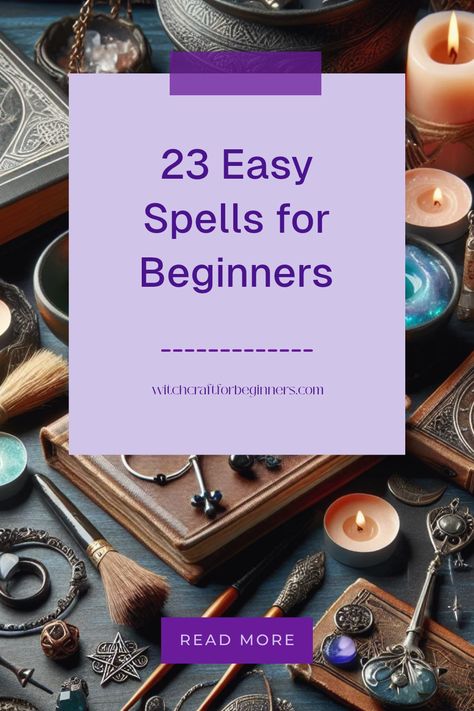 Discover the magic within you with these 23 simple spells perfect for both Pagan and Wiccan practitioners. Each spell is designed to boost your confidence and enhance your connection with nature. Whether you’re looking to spark love, draw in abundance, or clear negative energy, you will find a spell that speaks to your heart. Remember, you don't have to be a seasoned witch to create beautiful intentions. Get ready to light your candles and start practicing today! Witch Candle Spells, Clearing Negative Energy Spells, Spell Recipes Witchcraft, Simple Protection Spells For Beginners, Spells For Manifestation, Real Magic Spells That Work, Car Protection Spell, Spells For Health, Basic Spells