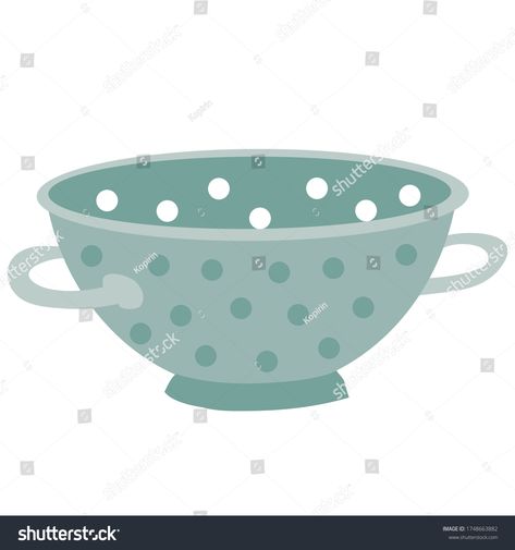 cute colander, flat, isolated object on a white background, vector illustration, #Ad , #AD, #flat#isolated#cute#colander Recipe Book Design, Illustration Style, Icon Illustration, Recipe Book, Book Design, Fashion Illustration, White Background, Stock Vector, Vector Illustration